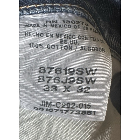 Vintage Rustler Men's Jeans 33x32 Blue Denim Relaxed Straight Fit - Picture 6 of 7